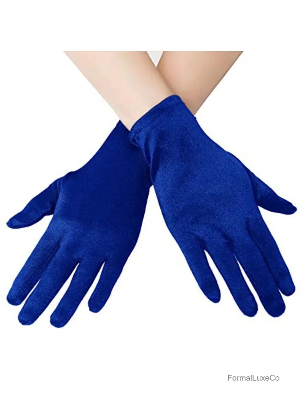 Wrist Length Satin Gloves for Women Opera Banquet Vintage Gloves
